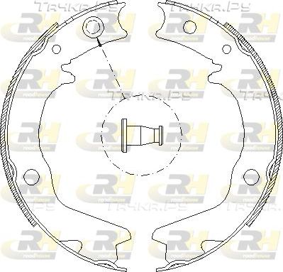 Тормозные колодки (стояночная тормозная система) RoadHouse задние для Subaru Forester II 2002-2005. Артикул 4702.00
