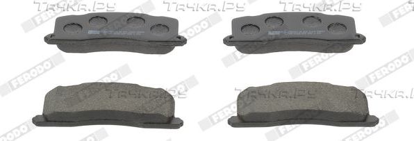 Тормозные колодки Ferodo Premier Eco Friction задние для Toyota Previa I (XR10, XR20) 1990-2000. Артикул FDB931