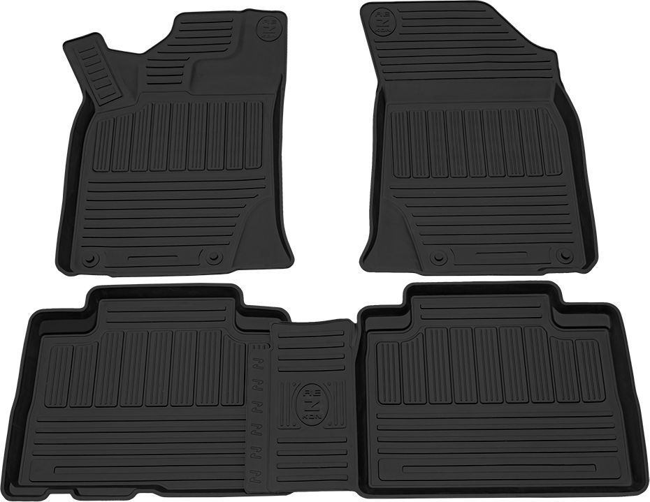 Коврики Rezkon резиновые для салона Geely Atlas 2018-2022. Артикул 1017020100