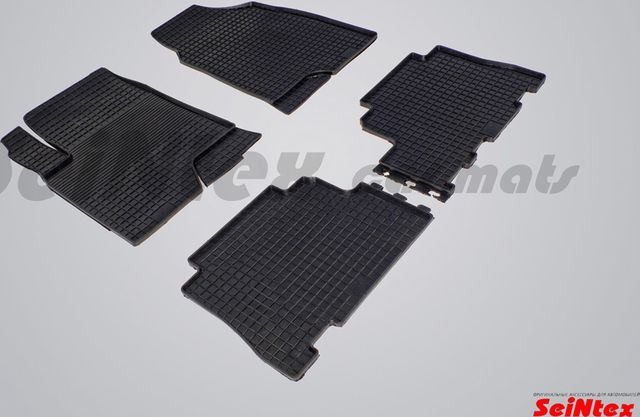 Коврики резиновые Seintex с узором сетка для салона Opel Antara 2007-2012. Артикул 00325
