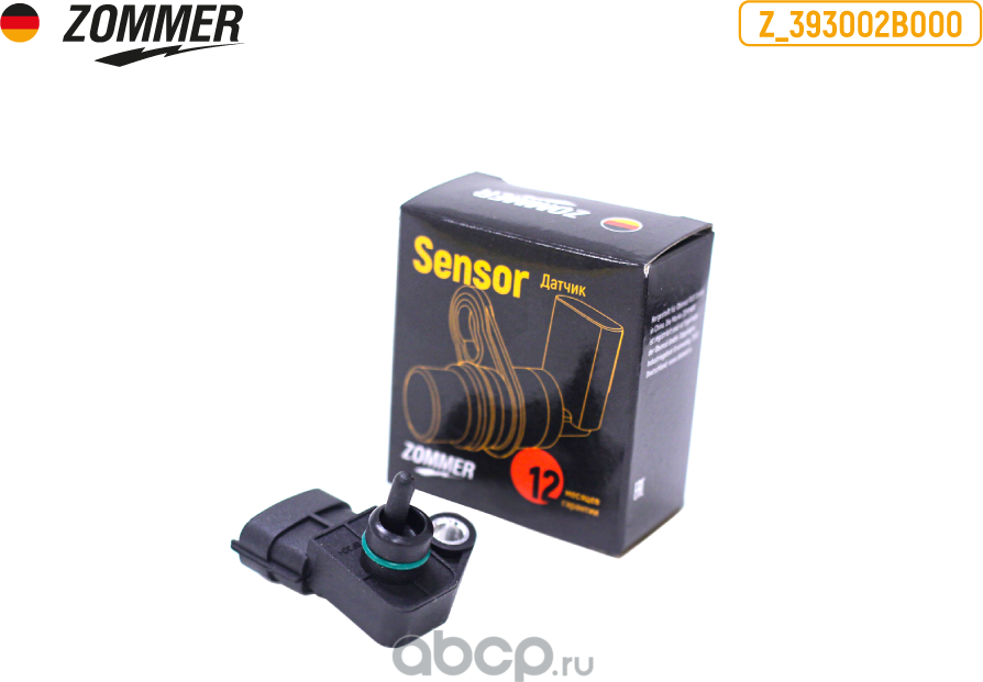 Датчик давления во впускном коллекторе (Zommer). Артикул Z393002B000