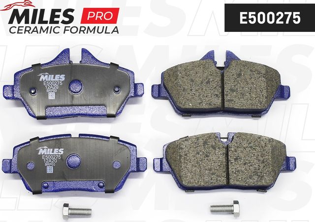 Тормозные колодки Miles (Керамика) передние для MINI Clubman I (R55) 2007-2014. Артикул E500275