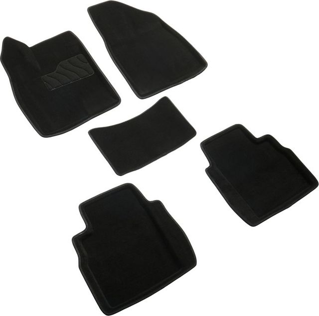 Коврики Seintex 3D ворсовые для салона Haval F7 II 4WD 2024-2026  Черные. Артикул 317020