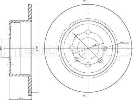 Тормозной диск Trusting. Артикул DF190