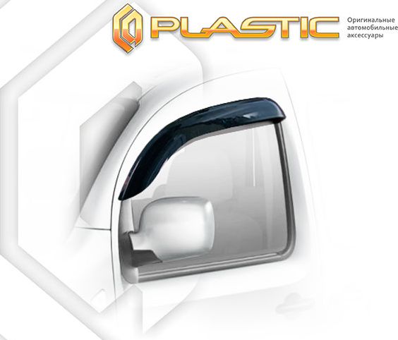 Дефлекторы СА Пластик для окон (Classic полупрозрачный) Renault Kangoo  2008-2013. Артикул 2010030306896