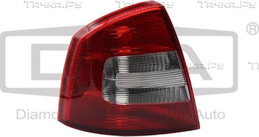 Фонарь задний DPA левый для Skoda Octavia A5 2004-2013. Артикул 89450875302