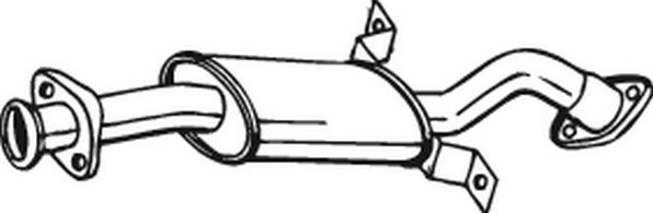 Глушитель (средняя часть) Bosal. Артикул 177-257