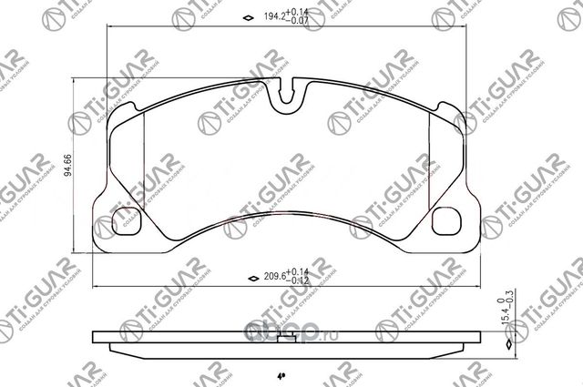 Тормозные колодки (TI-Guar). Артикул TG0529