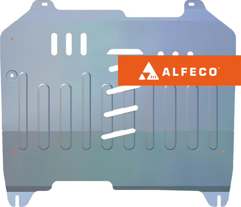 Защита алюминиевая Alfeco для картера и КПП Cadillac SRX II 2009-2016. Артикул ALF.37.04al