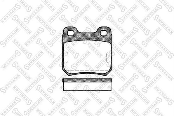 Тормозные колодки Stellox. Артикул 250 010-SX