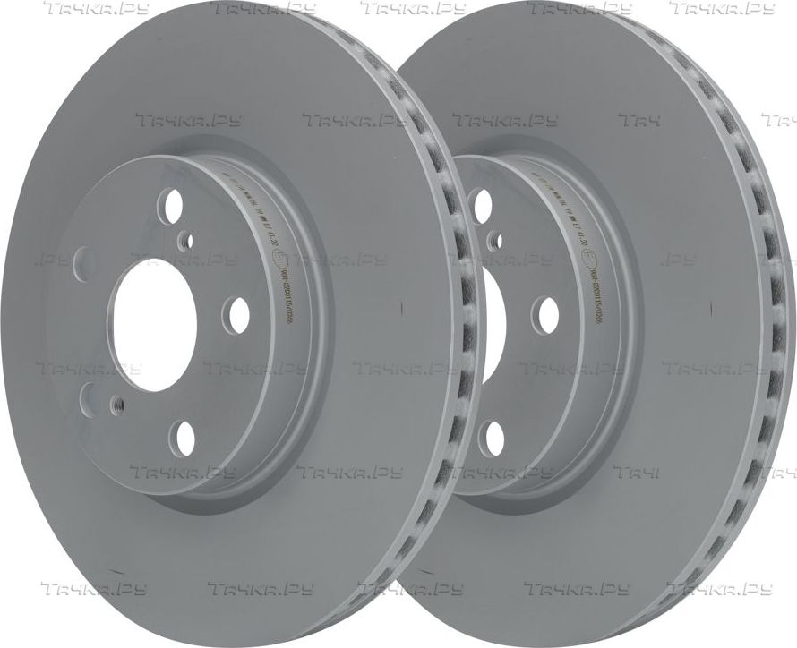 Тормозной диск ATE передний для Toyota Allion II 2007-2026. Артикул 24.0122-0276.1