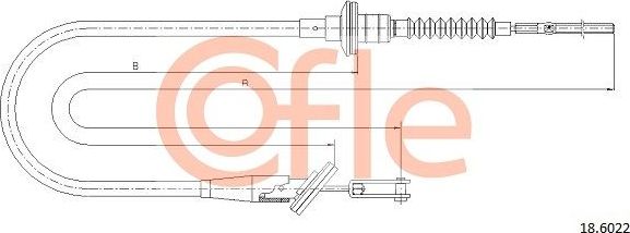 Трос сцепления Cofle для Suzuki Alto VII (HA25) 2009-2014. Артикул 92.18.6022