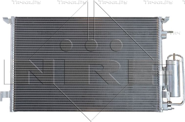 Радиатор кондиционера (конденсатор) NRF (алюминий). Артикул 35929