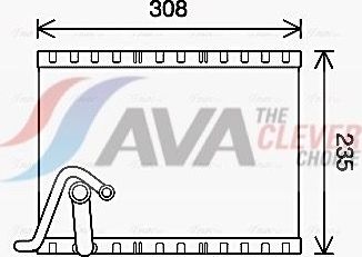 Испаритель кондиционера AVA (алюминий). Артикул PEV401