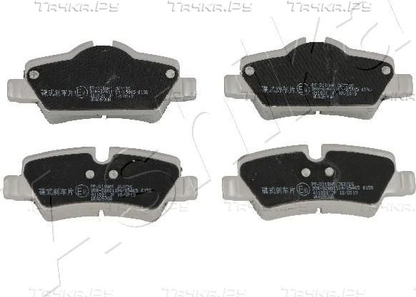 Тормозные колодки ASHIKA задние для MINI Hatch III (F55/F56) 2013-2026. Артикул 51-00-0118