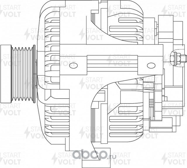 Генератор StartVOLT для Volvo S60 I 2000-2010. Артикул LG 1057