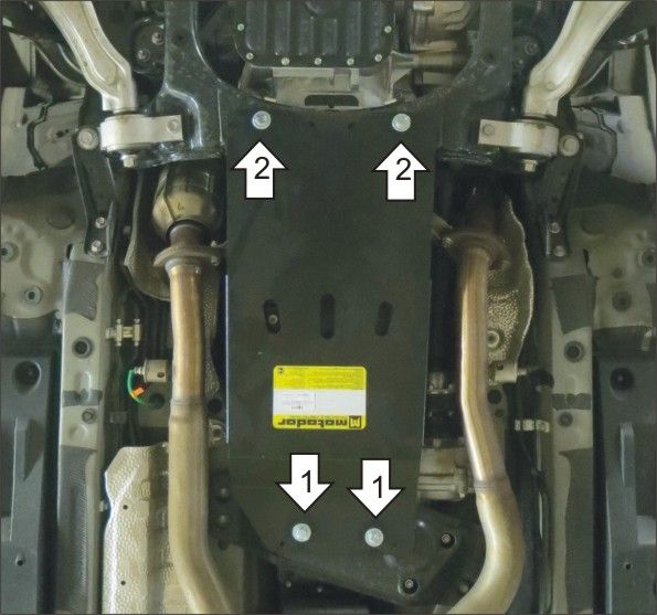 Защита Мотодор для КПП и раздаточной коробки Lexus GS 350 2008-2026. Артикул 15011