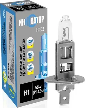 АВТОЛАМПА H1 12V 55W P14,5S ИHHОВАТОР (Инноватор). Артикул H002