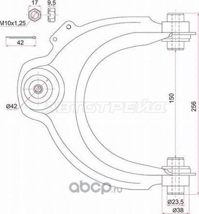 Рычаг FR верхний с шаров. HONDA ACCORD 02- LH (SAT). Артикул ST51460SDA023
