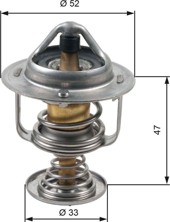 Термостат Gates для Toyota Yaris XP210 2020-2026. Артикул TH30580G1