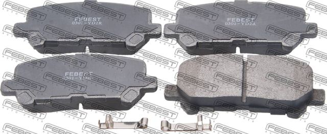 Тормозные колодки Febest задние для Honda Pilot II 2009-2015. Артикул 0301-YD2R
