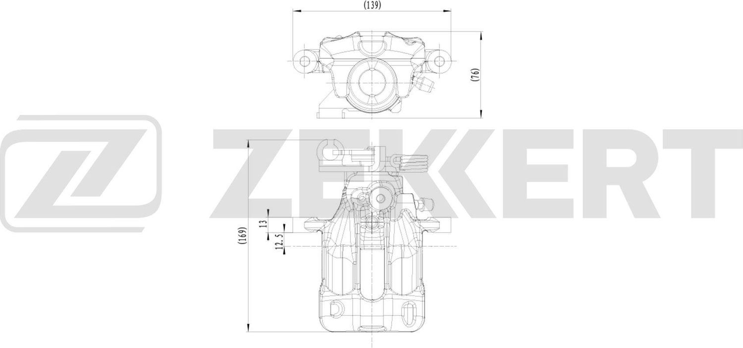 Тормозной суппорт Zekkert (Чугун). Артикул BS-8377