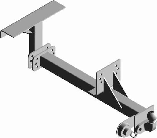 Фаркоп Трейлер для УАЗ Симбир 3160 1997-2002. Фланцевое крепление. Артикул 3163.K2