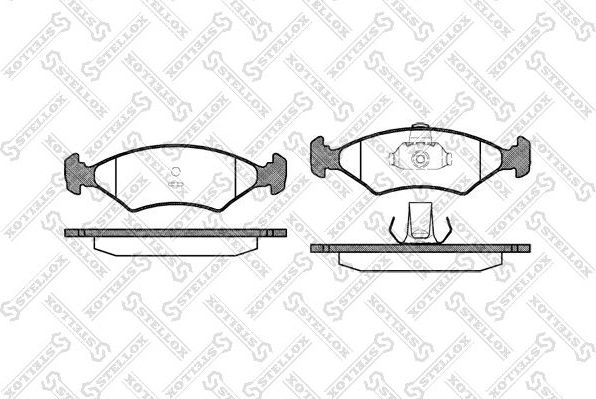 Тормозные колодки Stellox передние для Mazda 121 III 1996-2000. Артикул 130 000-SX
