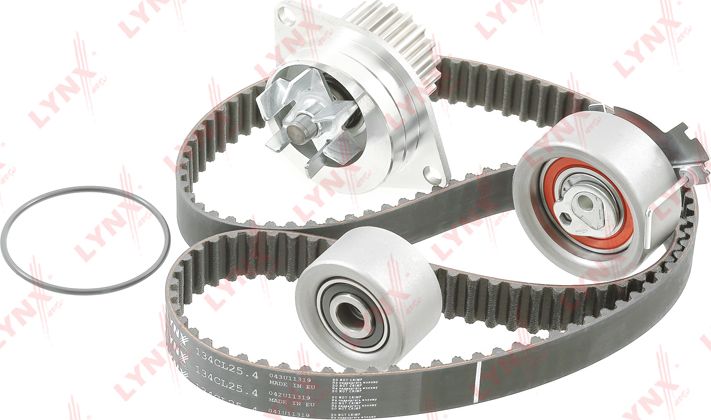 Помпа (водяной насос) с комплектом ремня ГРМ LYNXauto. Артикул PW-1103