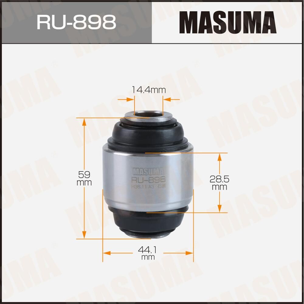 Сайлентблок MASUMA HYUNDAI ELANTRA 06- rear. Артикул RU898