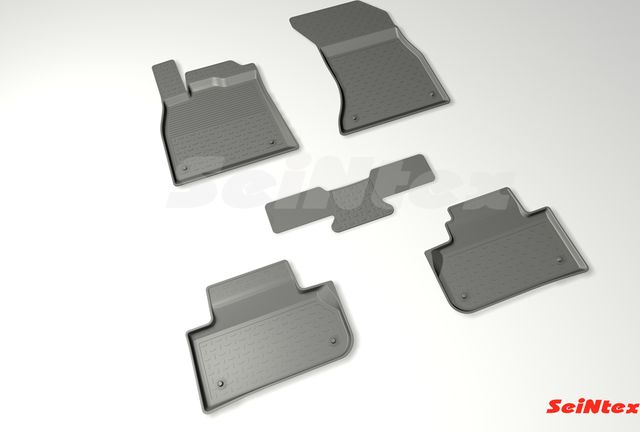 Коврики резиновые Seintex с высоким бортиком для салона Audi Q5 II 2017-2026. Артикул 88985