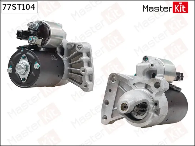 Стартер CITROEN C4, PEUGEOT 207 308 0.9кВт (Master KIT) Master KIT. Артикул 77ST104