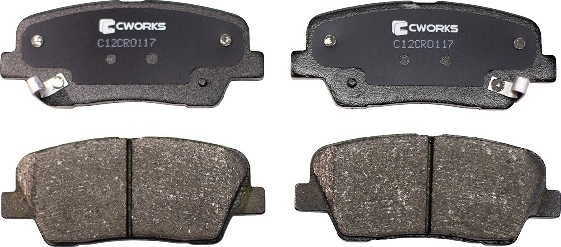 Колодки тормозные задние (Low Metallic) (Cworks). Артикул C12CR0117