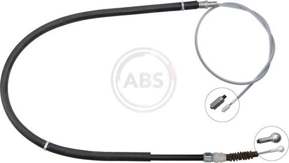 Трос ручника (тросик ручного тормоза) ABS. Артикул K18902