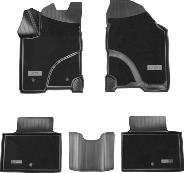 Коврики комбинированные 3D Норпласт для салона Lada Vesta FL рестайлинг 2022-2026. Артикул NPA11-C94-720-CM