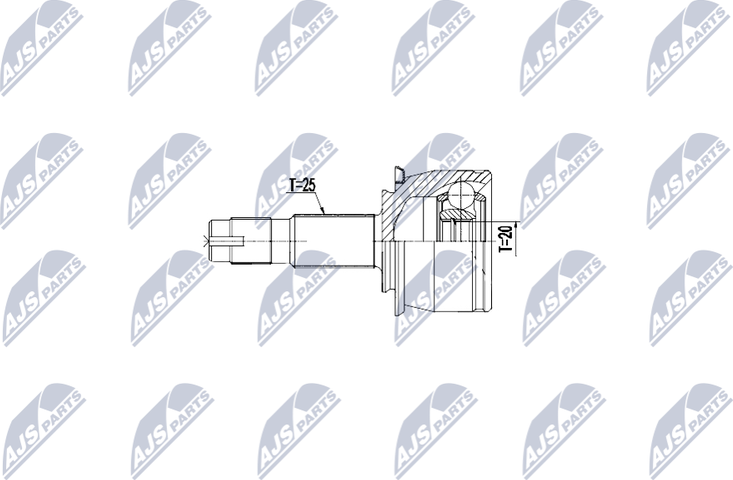 Шрус внутренний (граната) NTY. Артикул NPZ-PL-047