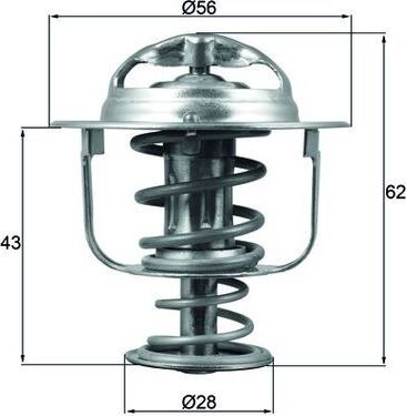 Термостат Mahle Behr. Артикул TX 197 71D