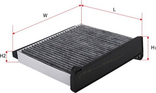 Салонный фильтр Sakura. Артикул CAC-1006