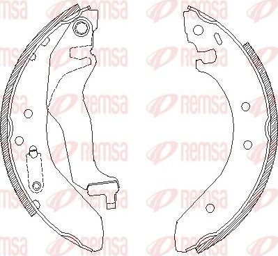 Тормозные колодки Remsa. Артикул 4400.00