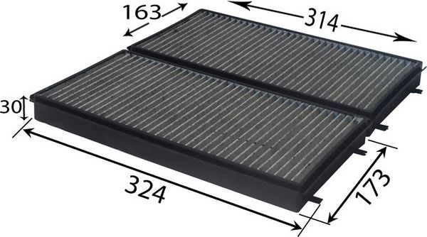 Салонный фильтр JS Asakashi. Артикул AC0129CSET