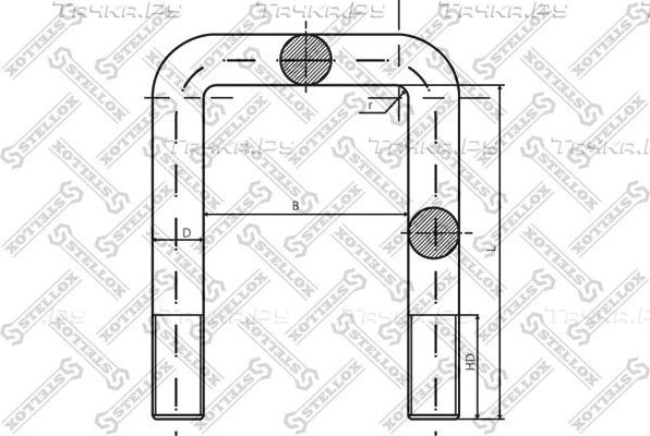 Стремянка рессоры Stellox. Артикул 84-64184-SX