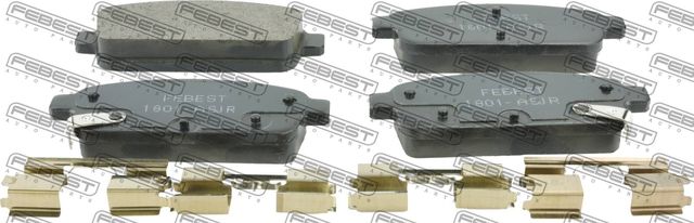 Тормозные колодки Febest. Артикул 1801-ASJR