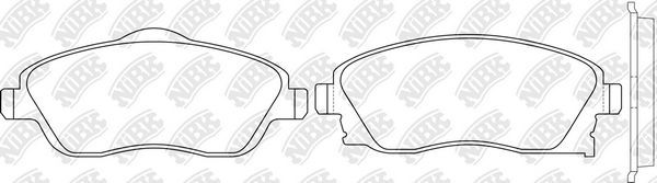 Тормозные колодки NiBK. Артикул PN0361