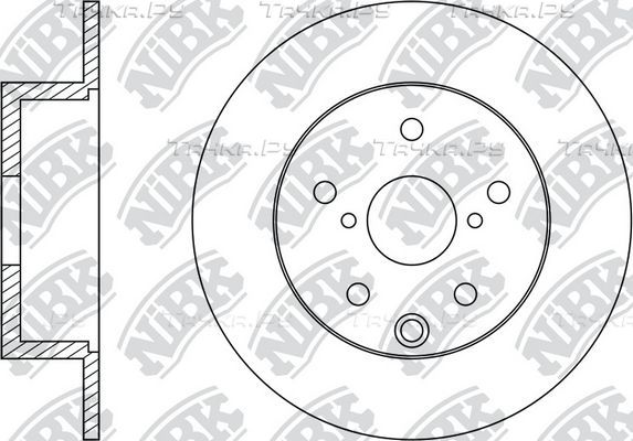 Тормозной диск NiBK задний для Subaru Legacy V 2009-2014. Артикул RN1529