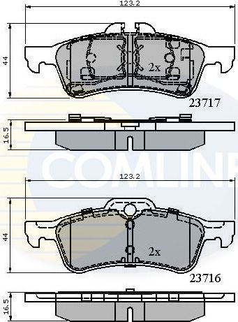 Тормозные колодки Comline Comline. Артикул CBP01317
