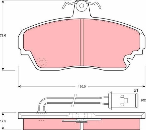 Тормозные колодки TRW COTEC. Артикул GDB851