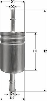 Топливный фильтр  Tecneco Filters для Ford EcoSport I 2012-2026. Артикул IN1073