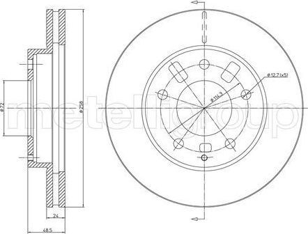Тормозной диск Trusting передний для Mazda Premacy I (CP) 1999-2005. Артикул DF302