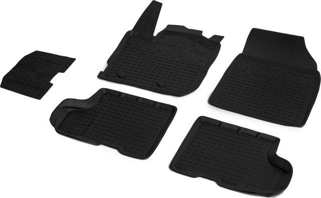 Коврики Rival для салона литьевые Renault Duster II (FWD/4WD, без вещевого ящика) 2021-2026. Артикул 64701004