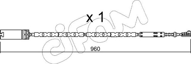 Датчик износа тормозных колодок  Metelli задний для MINI Paceman R61 2012-2016. Артикул SU.281